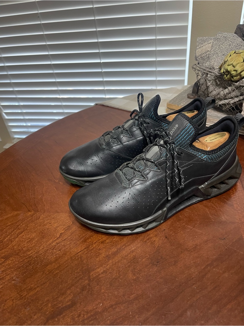 Ecco Biom C4 Black  Golf Shoes leather Gore-Tex